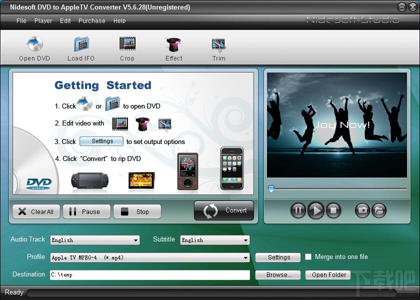 Nidesoft DVD to Apple TV Converter,Nidesoft DVD to Apple TV Converter下载,Nidesoft